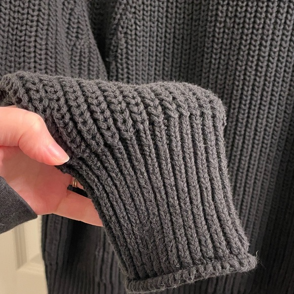 J. Crew Women’s Black Relaxed Rollneck 100% Cotton Knit Sweater Size Medium - Picture 7 of 13